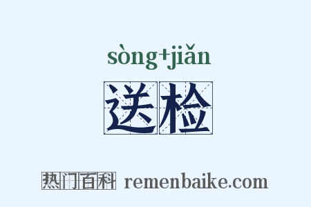送检是什么意思的图片